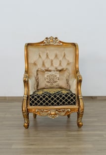 Buy Gold, Antique, Silver, Black European Furniture Living Room 