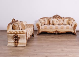 Beige, Gold European Furniture 42038-S Living Room interior