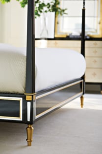 Buy Cream, Black Finish Caracole Bedroom 