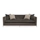Rich Charcoal Finish Sofa Set 2Pcs Modern ICE BREAKER by Caracole 