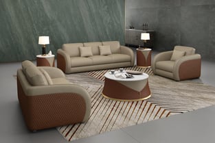 Buy Beige, Brown European Furniture Living Room 