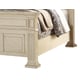 Off-white Finish Wood Queen Panel Bed Transitional Cosmos Furniture Dakota