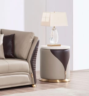 Buy Beige, Chocolate European Furniture Accent Tables 