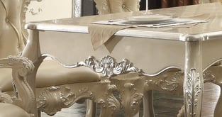 Dining Room  Silver, Ivory Homey Design  photo