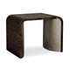 Aged Bourbon & Smoked Bronze STREAMLINE END TABLE by Caracole 