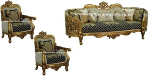 Living Room  Bronze, Antique, Black European Furniture image