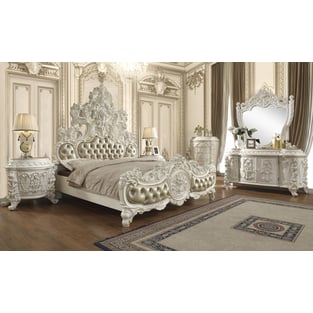 Buy White, Gold Homey Design  Bedroom 