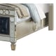 Silver Finish Wood Queen Bedroom Set 5Pcs Contemporary Cosmos Furniture Brooklyn