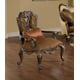 Luxury Silk Chenille Sofa Set 3Pcs Antique Mahogany Wood Benetti's Abrianna 