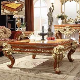 Buy Gold, Light Cherry, Amber Homey Design  Accent Tables 