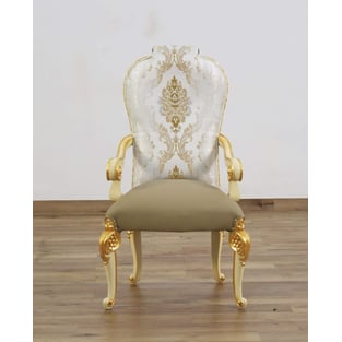 Beige, Gold, Pearl European Furniture 40059-D-Set-9 Dining Room interior