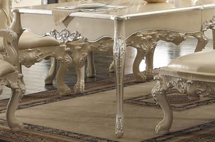 Buy Silver, Ivory Homey Design  Dining Room 