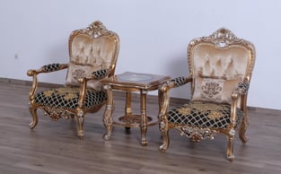 Gold, Sand, Black European Furniture 35552-C-Set-2 Living Room interior